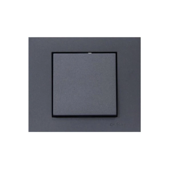 Ovivo Grano Füme Tekli Anahtar + Çerçeve Dahil ürün görseli 1