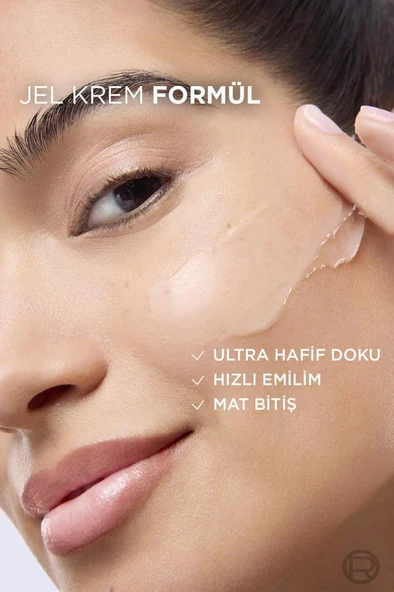 Loreal Paris Revitalift Filler Yağlanma Karşıtı Su Bazlı Nemlendirici Jel Krem - Salisilik Asit & Hyaluronik Asit - Resim 4