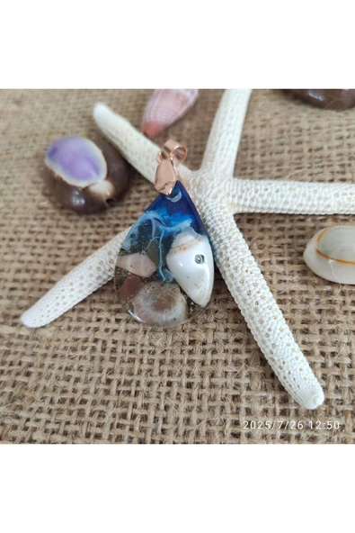 Epoksi Kolye Ucu - 12411 - 2