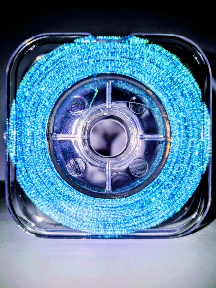 Eagenset Damla Simli Boru Sim Mavi Hazır Çapari Kombini Makarada - Resim 4