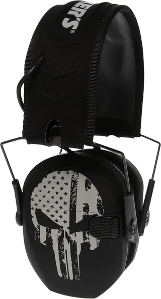 Walker's Razor Slim Ultra Düşük Profilli Kompakt Tasarımlı Kulaklık - Punisher - 3