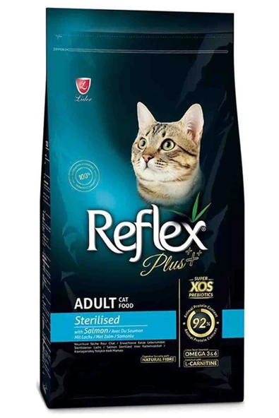 Reflex plus adult sterilised salmon 1,5kg somonlu kısırlaştırılmış kedi maması ürün görseli 1