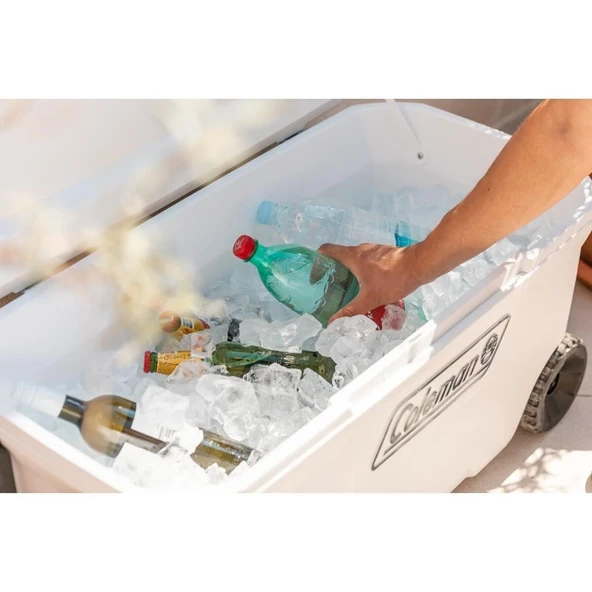 Coleman Xtreme Wheeled 100 QT Tekerlekli Soğutucu Marine Buzluk 94.6 Lt Beyaz - 2