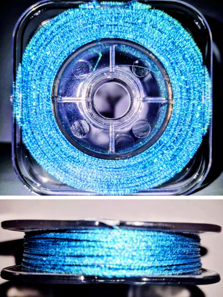 Eagenset Damla Simli Boru Sim Mavi Hazır Çapari Kombini Makarada - Resim 2