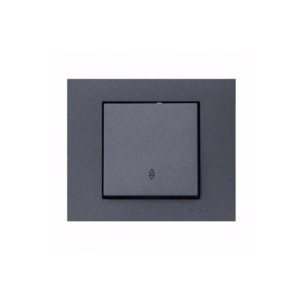 Ovivo Grano Füme Vavien Anahtar + Çerçeve Dahil - 1 Adet