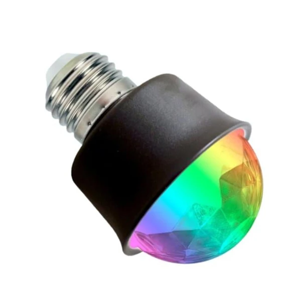 Ledx AL-KX6882 Mini 360 Derece Led 3.3 Watt E27 Duy Rgb Disko Lamba - 3