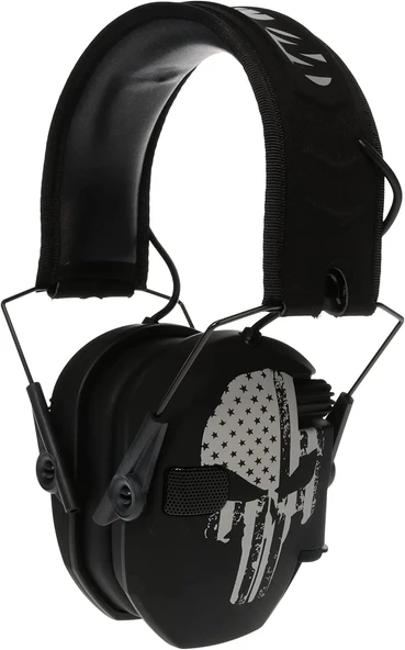 Walker's Razor Slim Ultra Düşük Profilli Kompakt Tasarımlı Kulaklık - Punisher