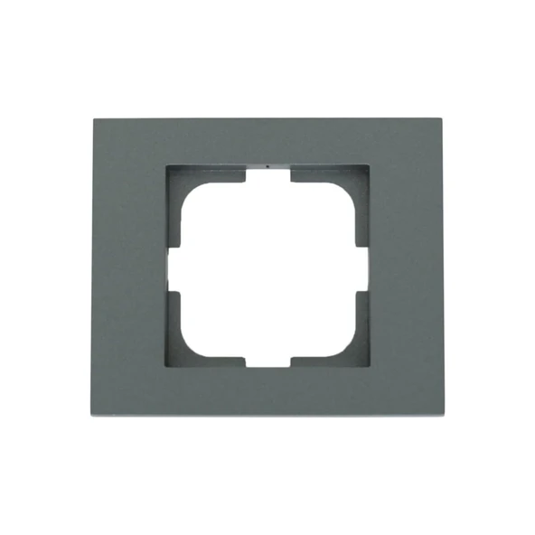 Grano Metalik Füme Numeris Telefon Prizi 5 Adet Çerçeve Dahil - 4