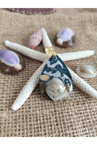 Epoksi Kolye Ucu - 12410 - 2