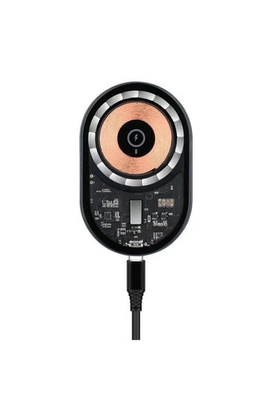 W13 Kablosuz Araç İçi Telefon Tutucu Ve Telefon Şarj Cihazı Siyah - 3