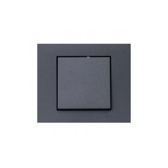 Ovivo Grano Füme Tekli Anahtar + Çerçeve