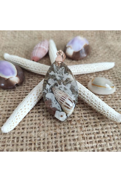 Epoksi Kolye Ucu - 12413 - 2