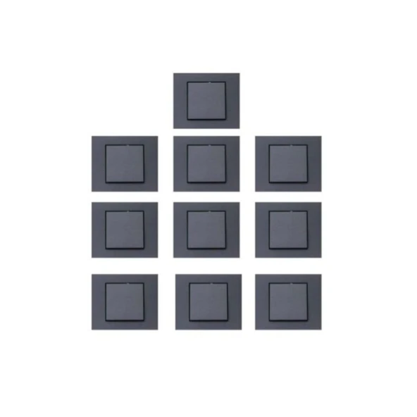 Grano Füme Anahtar 10'lu Paket Çerçeve Dahil ürün görseli