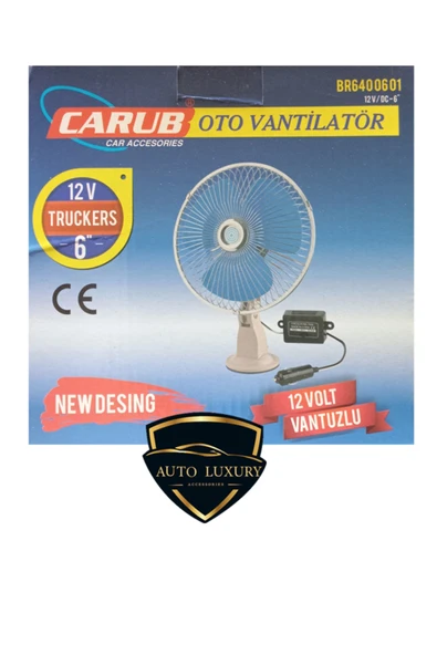 Vantuzlu Araba oto vantilatör pervane 6'' 12 volt 2 aşamalı pervane - Resim 2