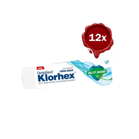 Dentasave Klorhex Diş Macunu Yoğun Bakım 75 ml x 12 ürün görseli