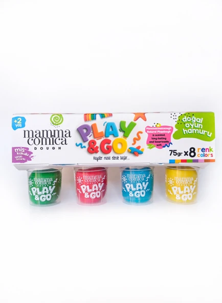 Play & Go 8 li Doğal Oyun Hamuru Seti (8 Renk X 75 gr) - 2