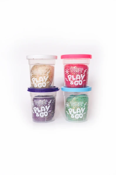 Play & Go 4 lü Doğal Simli Oyun Hamuru Seti (4 Renk X 65 gr) - 1