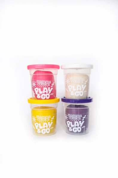 Play & Go 4 lü Doğal Renkli Oyun Hamuru Seti (4 Renk X 65 gr) - 1