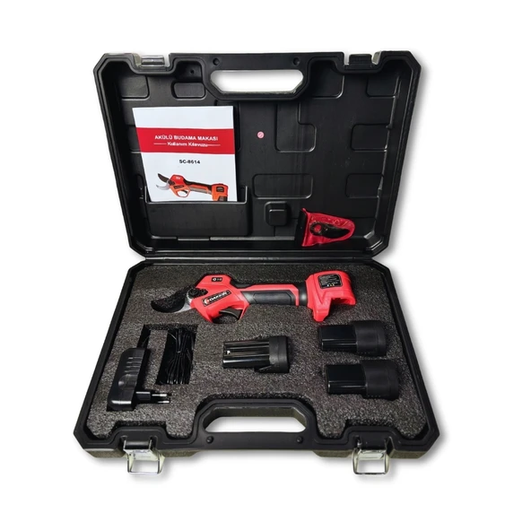 SC-8614 Üç Akülü Şarjlı Budama Makası 35Mm - Resim 4