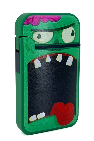 Zengaz Cool Tasarım Jet Alev Çakmak - Green Monster - Resim 2