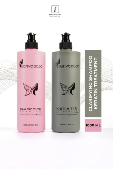 Native Base Daily Keratin Treatment Saç Bakım Seti 1000 ml ürün görseli 1