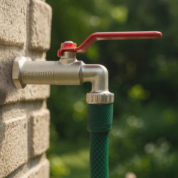 Küresel Rekorlu Krom Bahçe Musluğu 1/2 Korozyona Dayanıklı Rekorlu Tam Geçişli Bahçe Musluğu - Resim 3