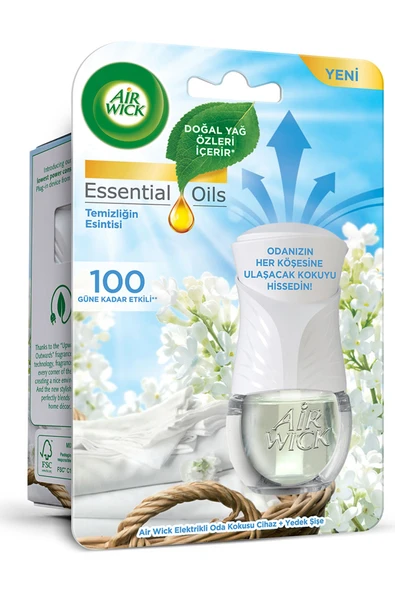 Air Wick Elektrikli Oda Kokusu Kit Temizliğin Esintisi (1 CİHAZ 1 KOKU) - Resim 2