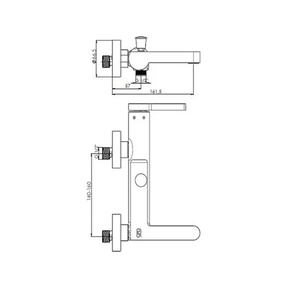 Gpd Gildo Mbb165-S-R Banyo Bataryası Siyah Rose Gold Siyah - Resim 2