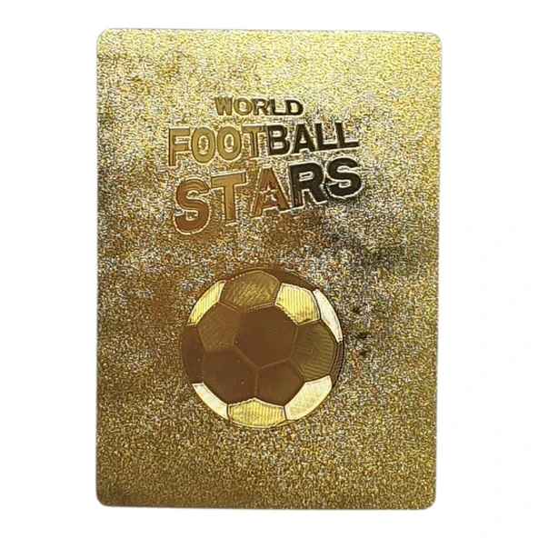 Futbolcu Kartları - Plastik Gold Kart - World Player - ZQJ55 - Resim 3