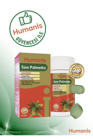 Humanis Saw Palmetto Isırgan ve Bitki Ekstreleri İçeren 60 Tablet - Resim 5