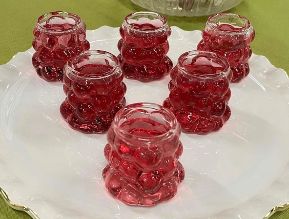 6'lı Üzüm Bardak Kahve Yanı