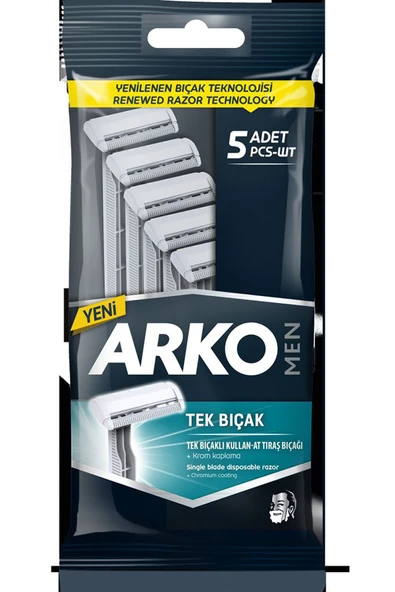 ARKO T1 Tek Bıçaklı 5'Li Tıraş Bıçağı. ürün görseli 1