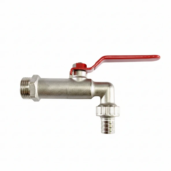 Küresel Rekorlu Krom Bahçe Musluğu 1/2 Korozyona Dayanıklı Rekorlu Tam Geçişli Bahçe Musluğu ürün görseli