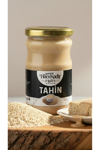 HACI KADİR Yerli Susam Tahini 625 g | %100 Atalık Susamdan Taş Değirmen Tahin - 1