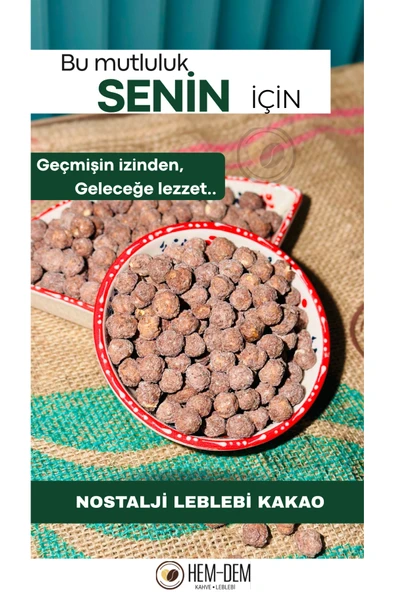 Hemdem Kavrulmuş Duble Kako Leblebi 400 g , Nostaljik, Çıtır ve Lezzetli Atıştırmalık - 1