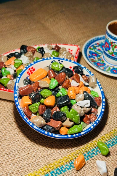 Hemdem Çikolatalı ve Renkli Çakıl Taşı 500 gr - Çocukların Favori Lezzeti - 2