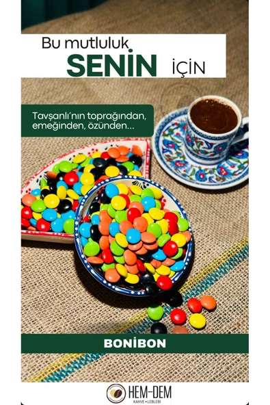 Hemdem Renkli Bonibon 500 g , Çikolata Draje Çıtır, Lezzetli ve Eğlenceli - 1