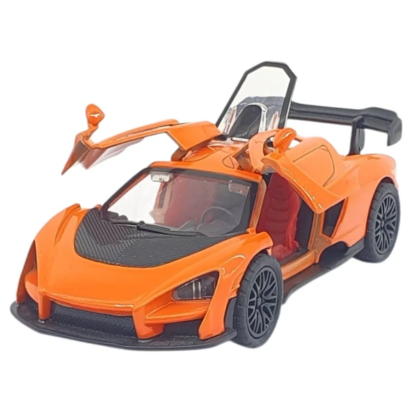 Çek Bırak Metal Arabalar 12 cm - 36121C - Turuncu - 2