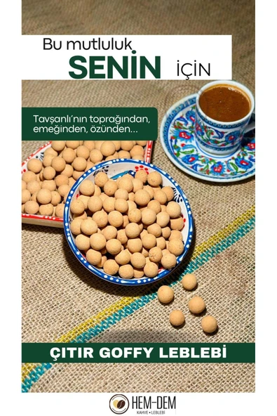Hemdem Goffy Çıtır Leblebi 400 gr - Film Keyfi, Ofis Atıştırmalığı Patlayan Lezzet - 1