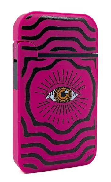 Zengaz Cool Tasarım Jet Alev Çakmak - Magenta Vibrant Eye - Resim 2