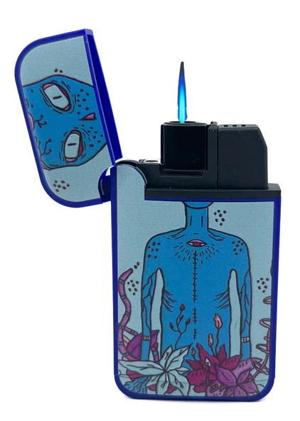 Zengaz Cool Tasarım Jet Alev Çakmak - Alien - Resim 3