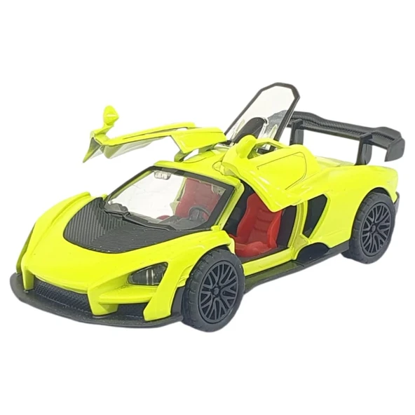 Çek Bırak Metal Arabalar 12 cm - 36121C - Yeşil - 3