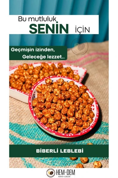 Hemdem Acılı Leblebi 400 g , Çifte Kavrulmuş, Çıtır ve Protein Deposu Atıştırmalık - 1