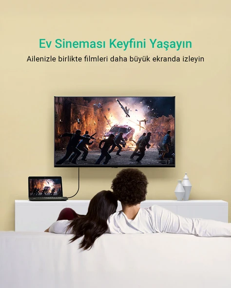 UGREEN 4K 60Hz Displayport to Displayport Kablo, Siyah, 3 Metre, 10212 - Resim 5