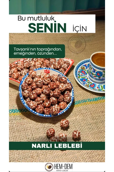 Hemdem Narlı Leblebi Draje 250 gr - Enfes Lezzet Bombası! - 1