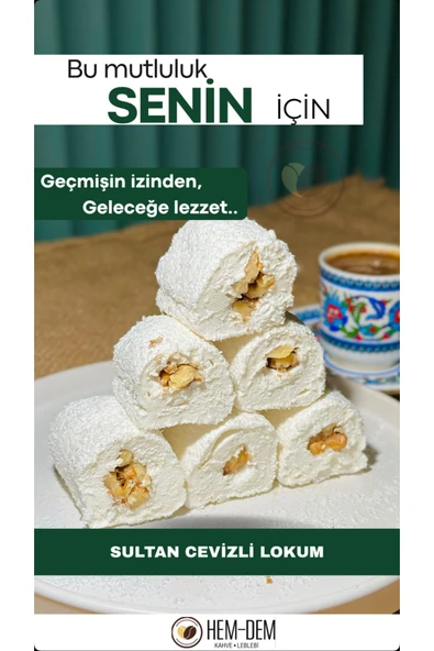 Hemdem Sultan Cevizli Lokum 1 kg - Geleneksel - 1