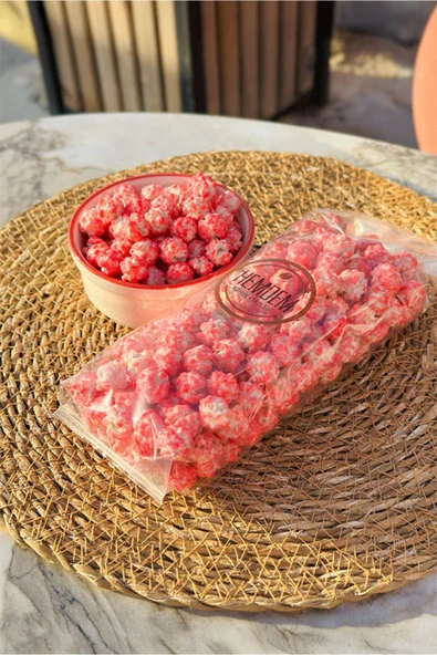 Hemdem Çilekli Leblebi Draje 250 gr - Çıtır Leblebi, Tatlı Çilek Aroması - 5