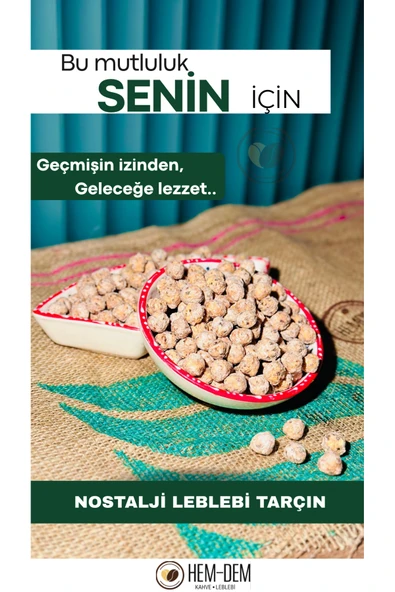 Hemdem Nostaljik Tarçınlı Leblebi 400 gr - Huzur Veren Aroma ve Çıtır Doku - 1