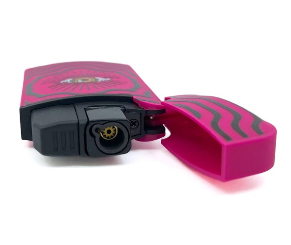 Zengaz Cool Tasarım Jet Alev Çakmak - Magenta Vibrant Eye - Resim 4