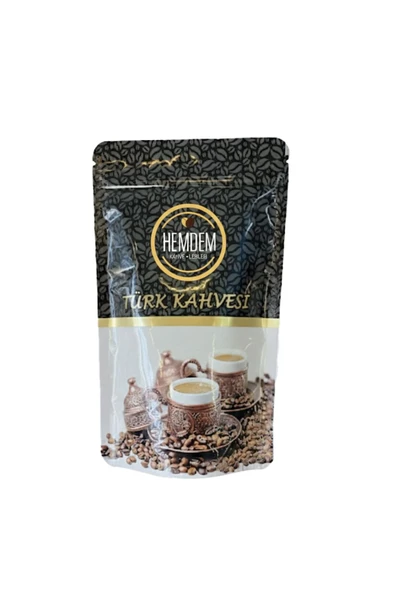 Hemdem Türk Kahvesi 100 gr - Taze Öğütülmüş, Orta Kavrulmuş, Bol Köpüklü Geleneksel Kahve Lezzeti - 1
